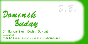 dominik buday business card